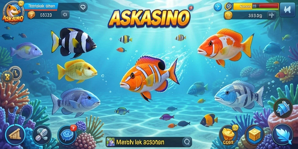 Screenshot gameplay yang menampilkan aksi tembak ikan yang seru.