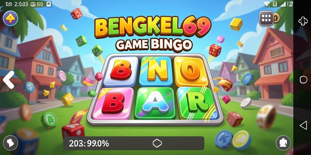 Tampilan screenshot utama BENGKEL69 yang menunjukkan gameplay Bingo.