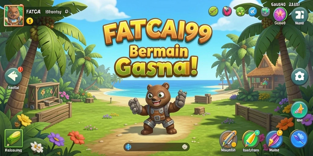 Tampilan gameplay seru dari FATCAI99 yang penuh warna.