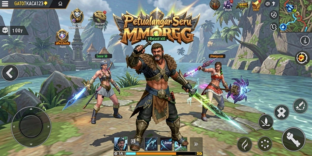 Gameplay seru dalam GATOTKACA123 menampilkan pertempuran dan eksplorasi yang menarik.