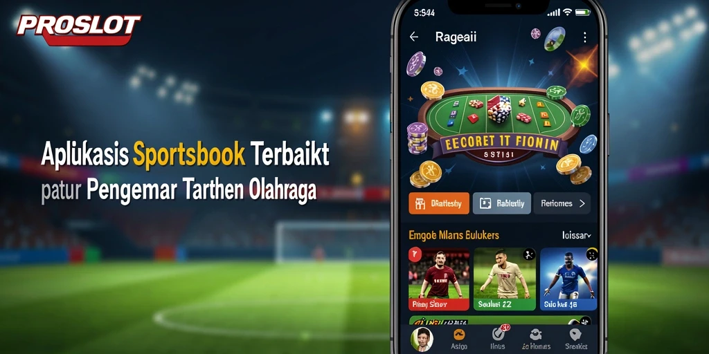 Gameplay menarik dari aplikasi PROSLOT menampilkan berbagai opsi taruhan olahraga.