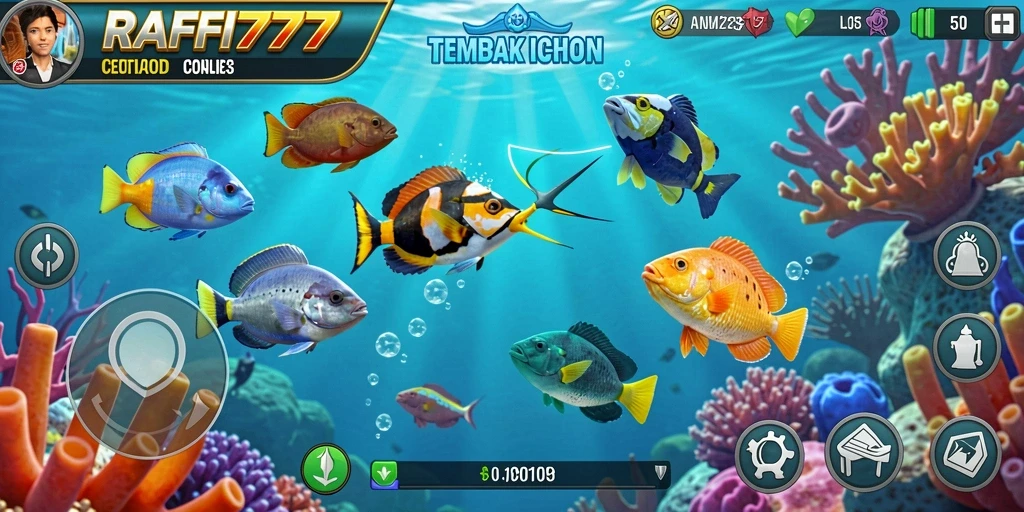 Menampilkan aksi seru saat menangkap ikan di RAFFI777.