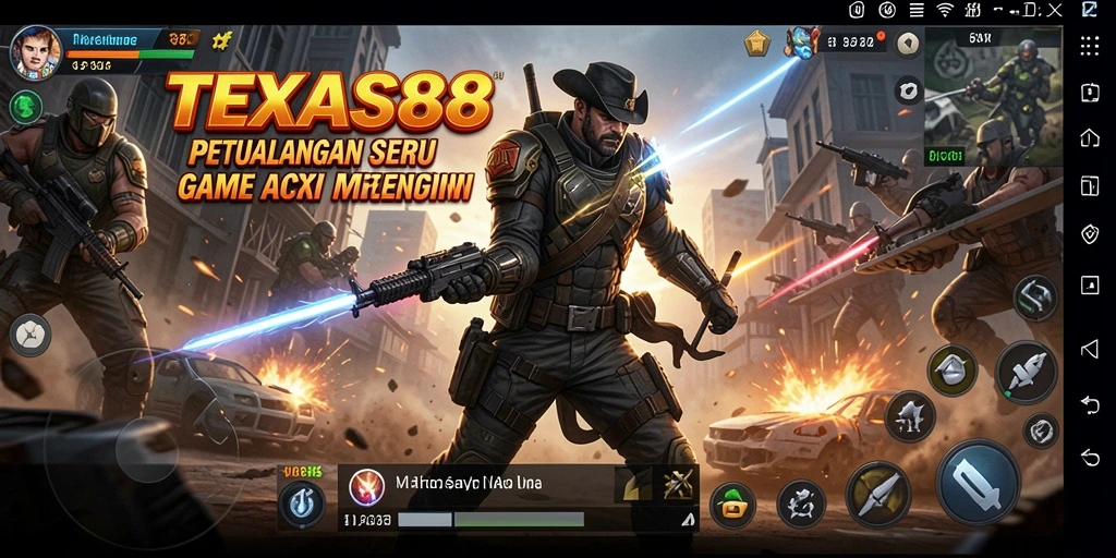 Tampilan menakjubkan dari gameplay TEXAS88 yang penuh aksi.