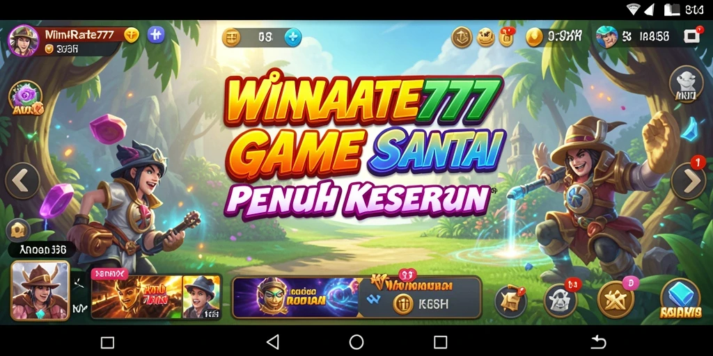 Screenshot gameplay WINRATE777 menunjukkan momen seru saat bermain.