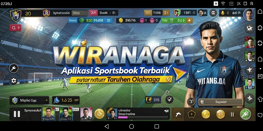 Tampilan gameplay menarik dari aplikasi Sportsbook WIRANAGA.